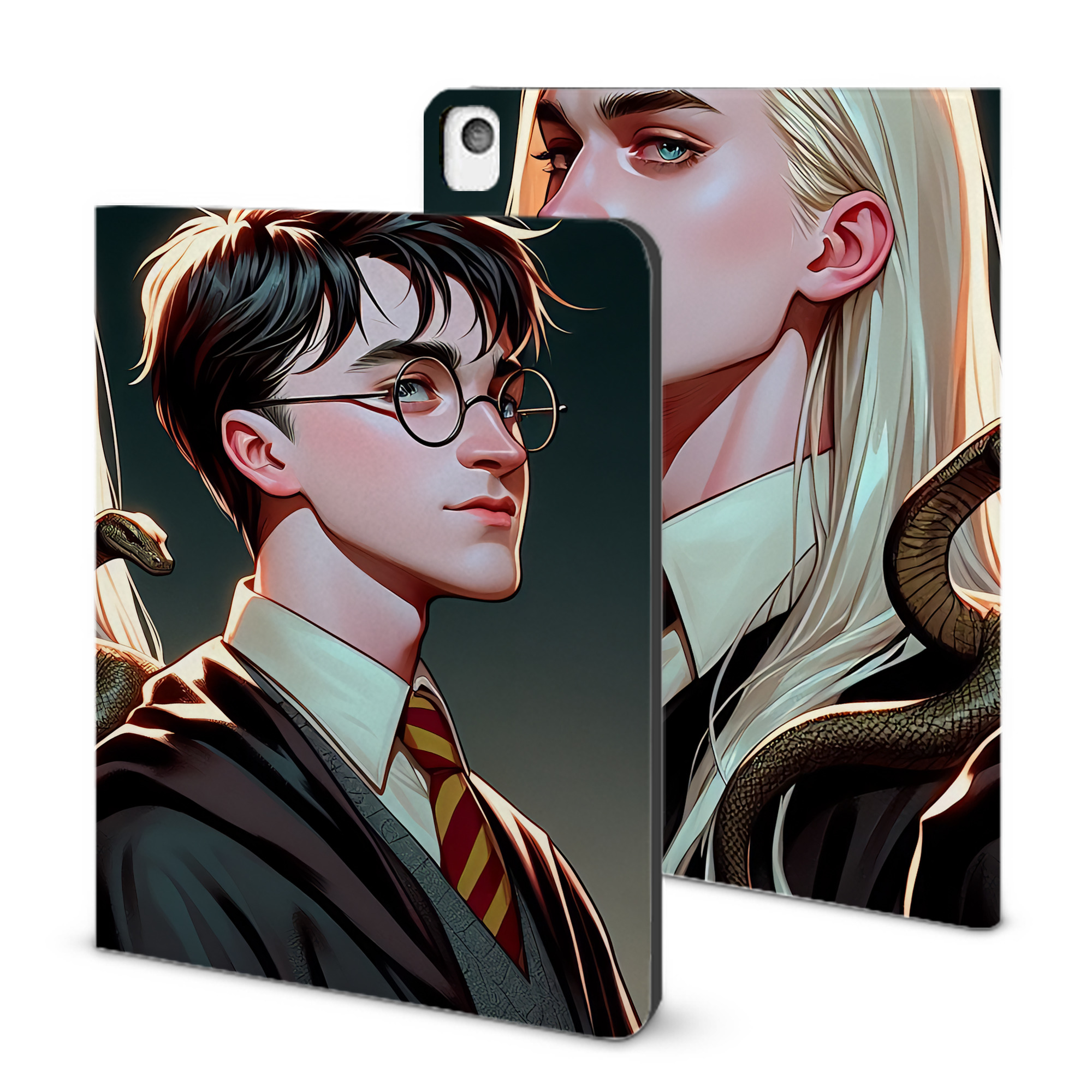 （画像用） Harry Potter ハリー・ポッターシリーズ IPadケース ペンホルダー付き ブックスタイルデザイン